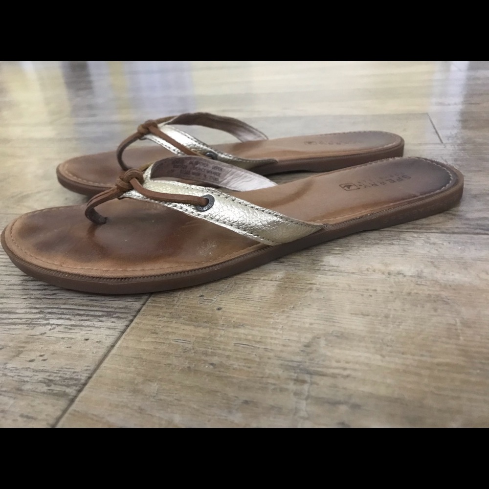 Sperry Topsider gold Nonmarking 8M